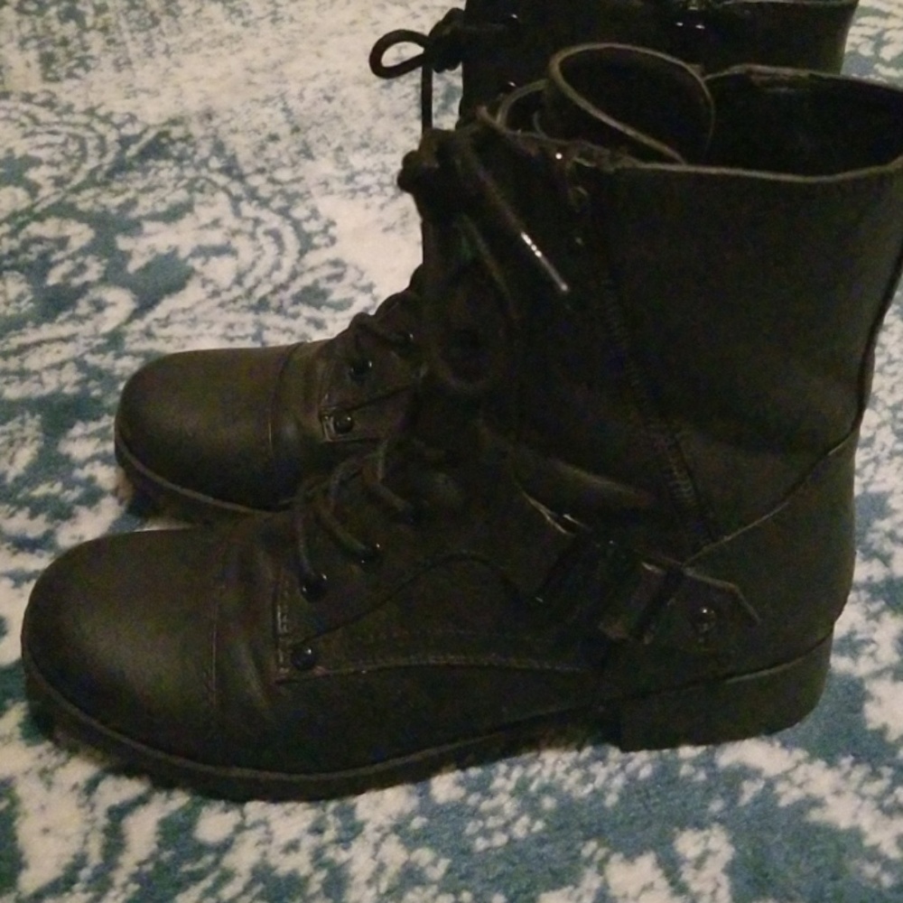 Black Combat Boots